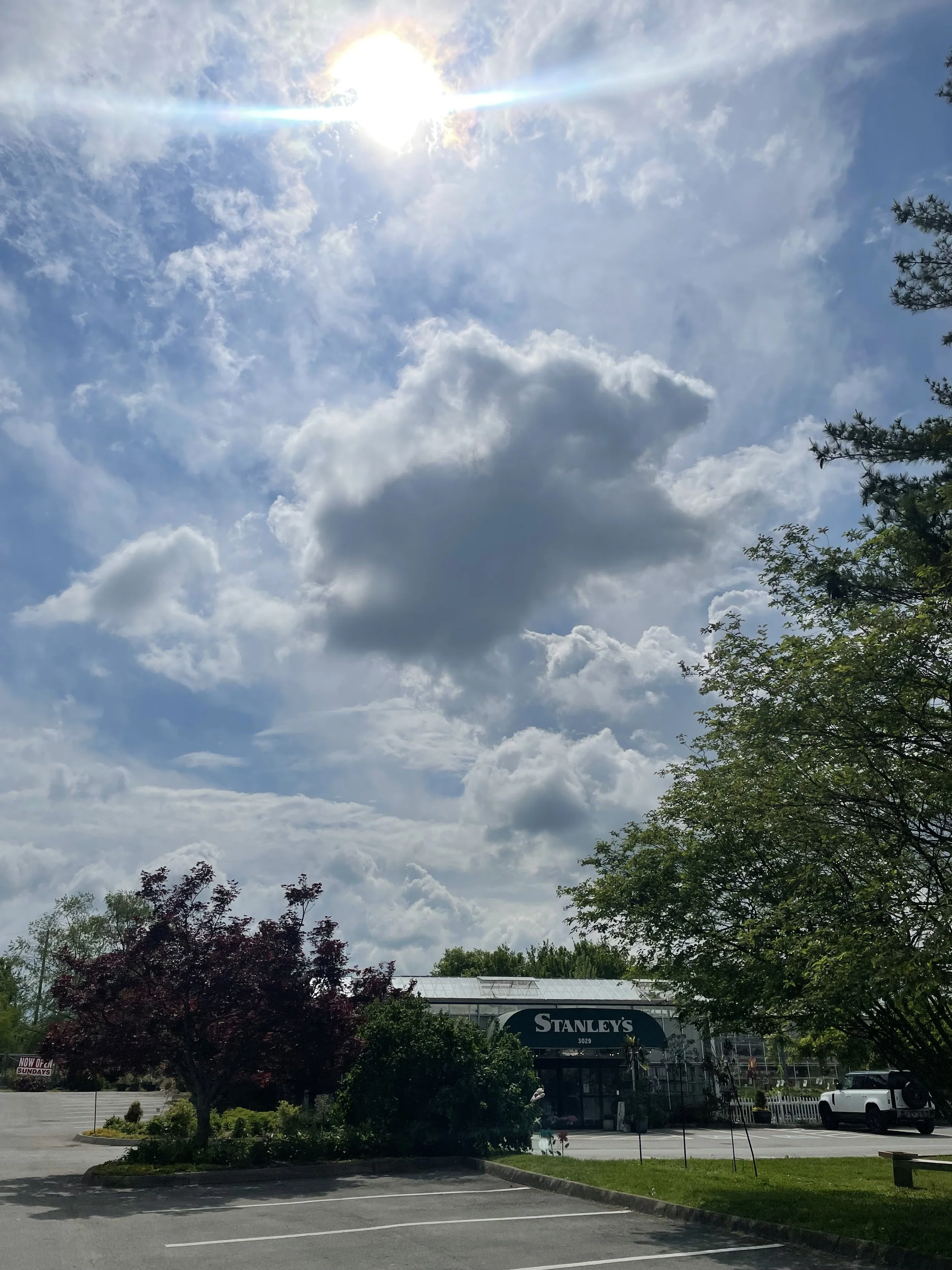 The Stanley’s entrance under a bright South Knoxville sky